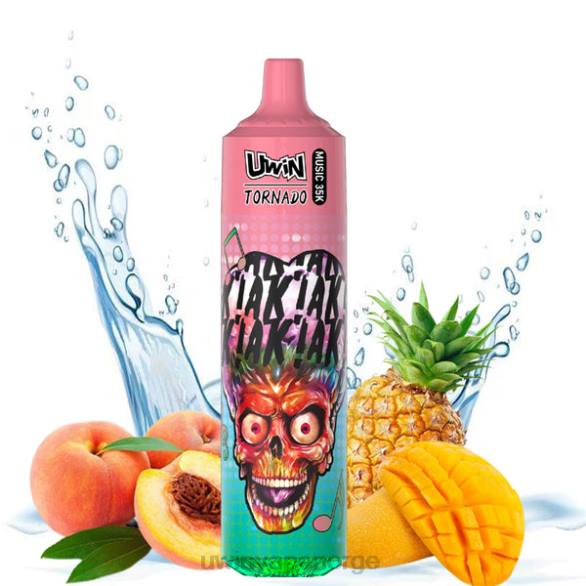 UWIN CRYSTAL 35k engangsvape fersken mango ananas LTNL25 - Uwin Vape Norge