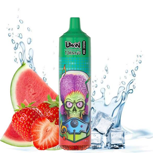 UWIN CRYSTAL 35k engangsvape jordbær vannmelon LTNL18 - Uwin Vape Oslo
