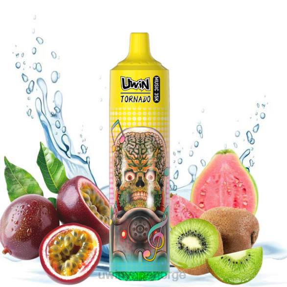 UWIN CRYSTAL 35k engangsvape kiwi pasjonsfrukt guava LTNL23 - Uwin Vape På Nett